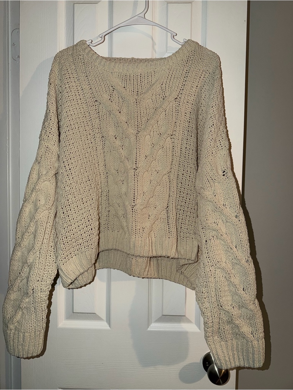 Cream Chunky Knit Sweater